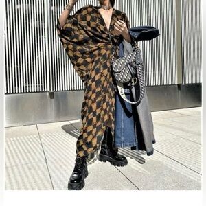 Zara limited edition geometric print tunic dress Size Xs GUC blogger Favorite